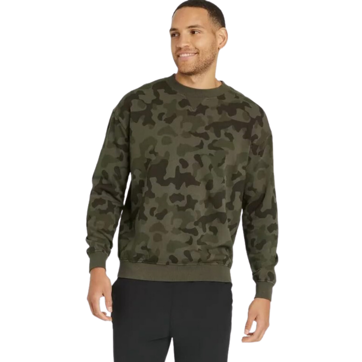 Men's Relaxed Fit Crew Neck Sweatshirt -